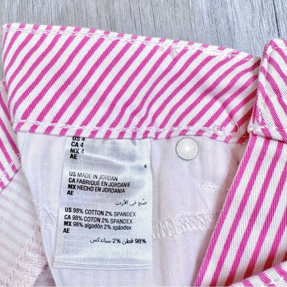 Pink Striped Cropped Jeans 4 - Picture 3 of 4
